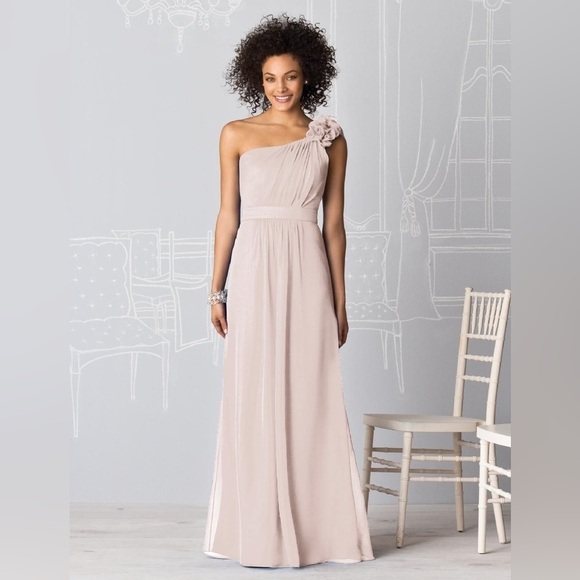 Like New- After Six - Bridesmaid Dress 6611 - size 6L - blush - Picture 1 of 7